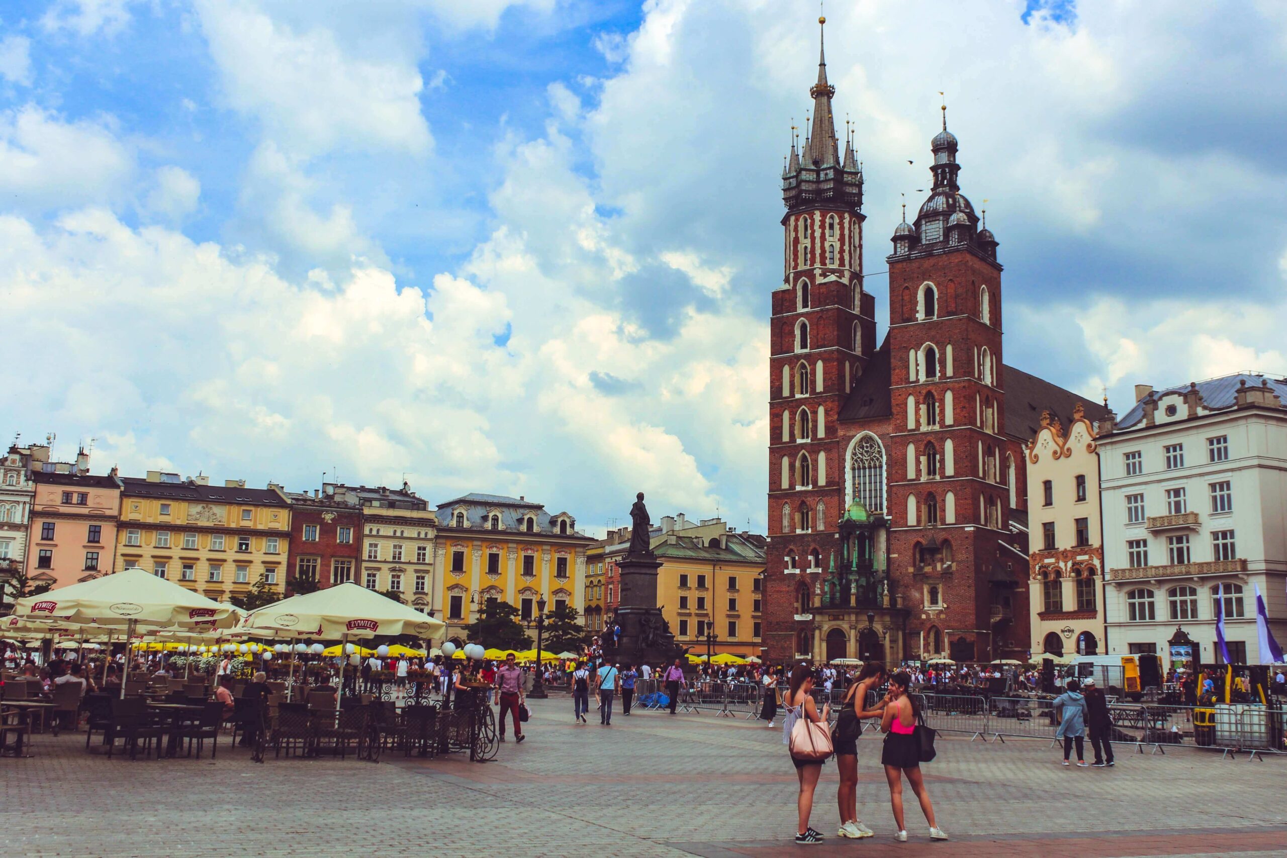 Rynek Główny z Kościołem Mariackim