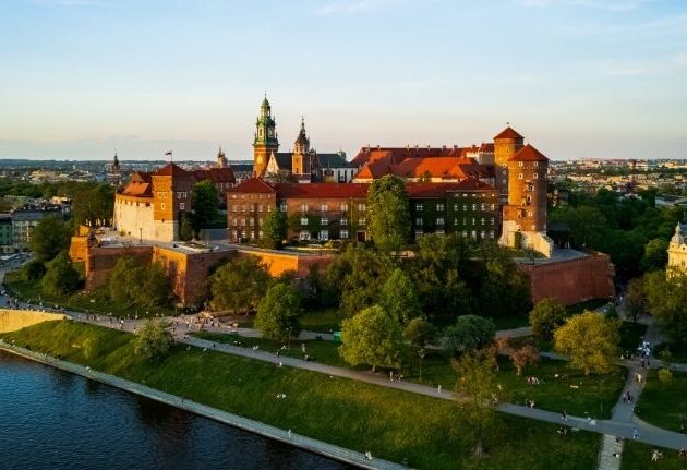 kraków widok zamek